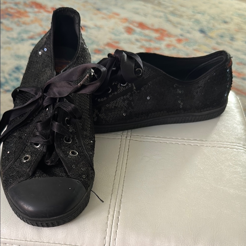 Rocket Dog Black Sequin Sneakers